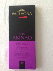 Tablette Valrhona 85%