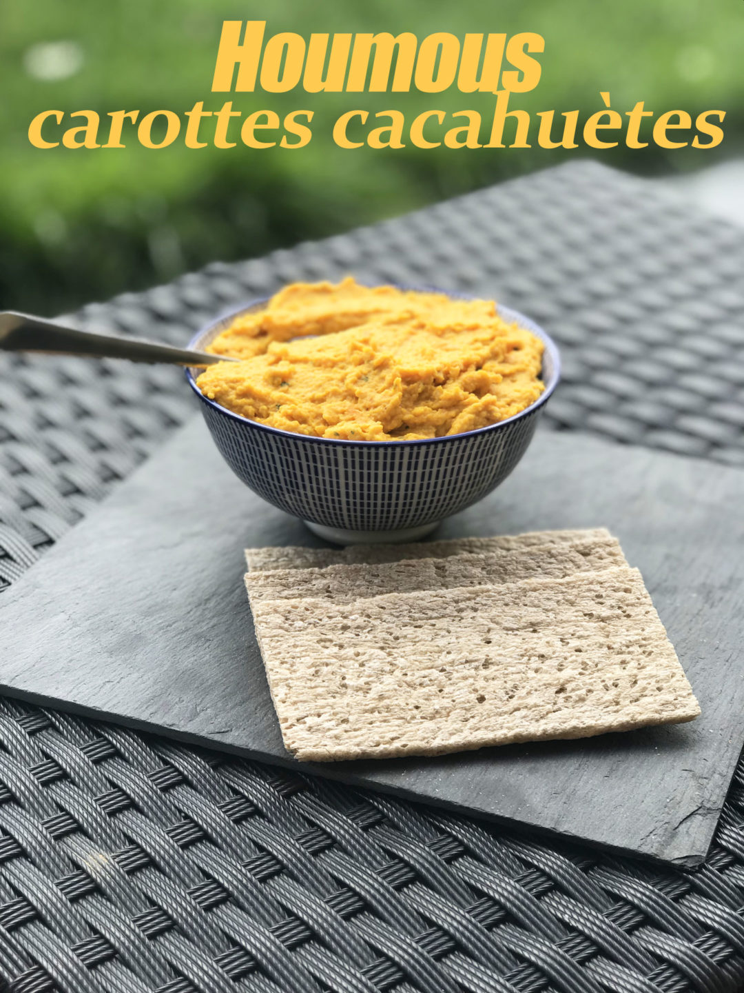 Houmous carottes cacahuètes